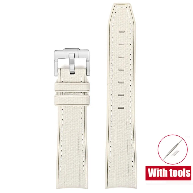 Cinturino in gomma per Swatch X Omega Joint MoonSwatch Cinturino sportivo impermeabile da 20 mm Cinturino con estremità curva in silicone per uomo donna