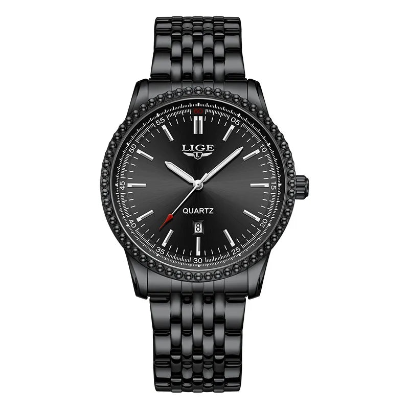 LIGE Nuovi orologi da uomo Orologi da polso al quarzo da uomo di lusso delle migliori marche Cronografo sportivo impermeabile e luminoso Relogio Masculino+BOX