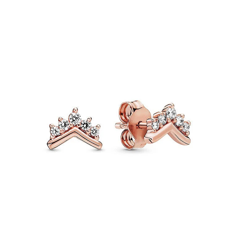 Orecchini in Argento Puro 925 con Zirconi a Forma di Cuore, Stella, Luna e Cerchio, Gioielli per Donne, Regalo per Compleanno, Festa della Mamma, Accessori
