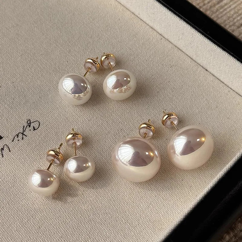 Nuovi orecchini di perle in argento sterling 925 con fascino di personalità, orecchini da donna con fascino squisito, regalo di compleanno, gioielli squisiti