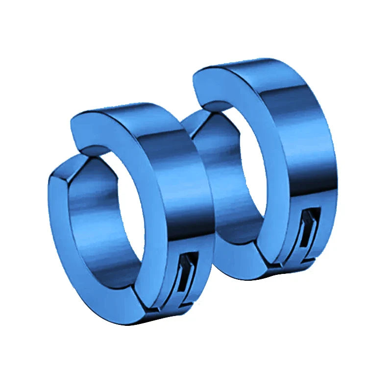 1/16 paia di orecchini a bottone magnetici da uomo in acciaio inossidabile con croce Non penetrante orecchini a cerchio Unisex CZ Magnet Clip on Earring