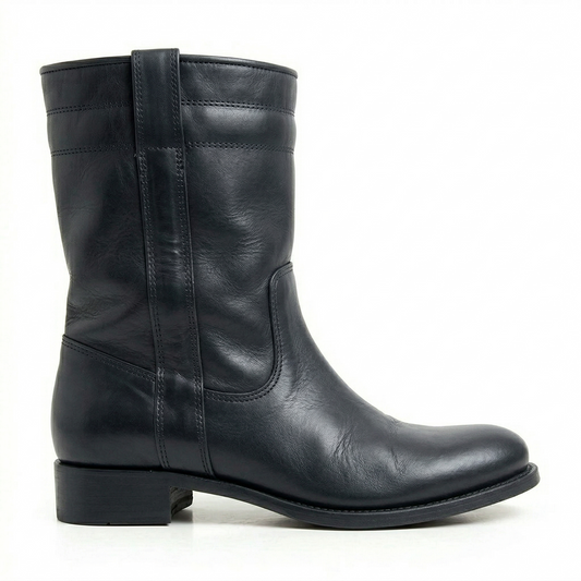Stivaletto DESERT in Vera Pelle Nero
