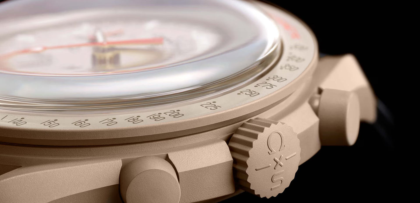 Swatch x Omega MoonSwatch Mission to Jupiter SO33C100 – Cronografo quarzo Bioceramic 42mm beige/marrone