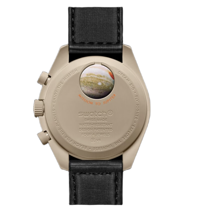 Swatch x Omega MoonSwatch Mission to Jupiter SO33C100 – Cronografo quarzo Bioceramic 42mm beige/marrone