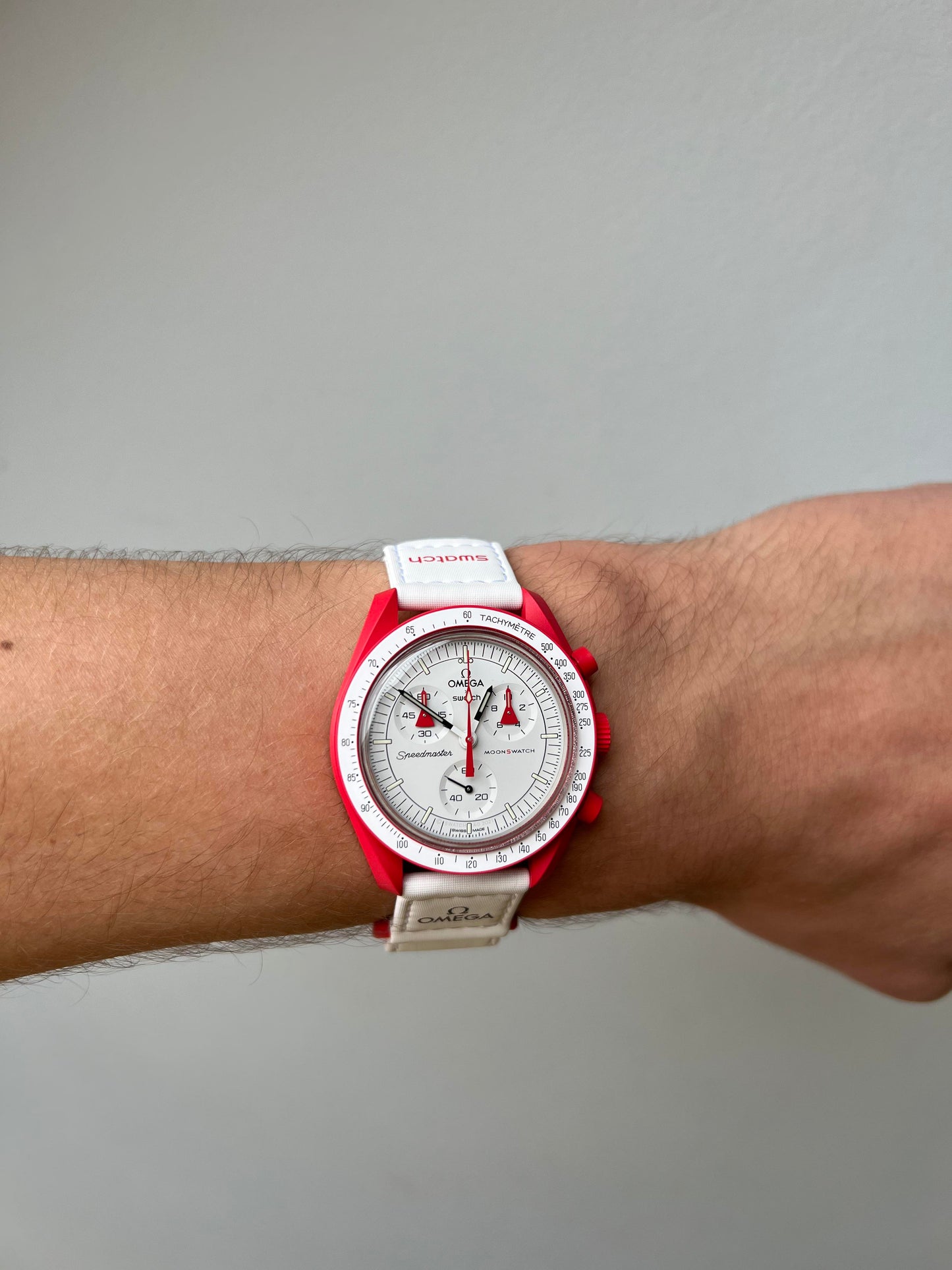 Swatch x Omega MoonSwatch Mission to Mars SO33R100 – Cronografo quarzo Bioceramic 42mm rosso/bianco