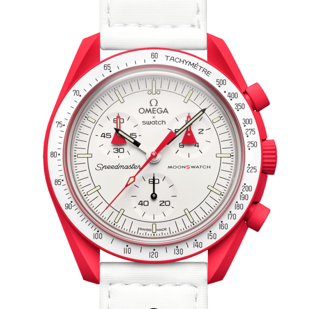 Swatch x Omega MoonSwatch Mission to Mars SO33R100 – Cronografo quarzo Bioceramic 42mm rosso/bianco