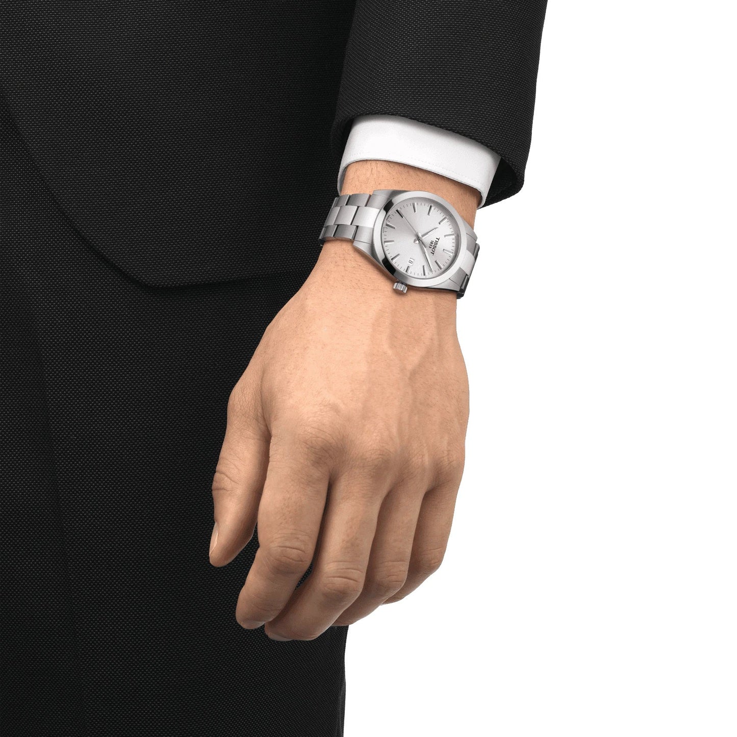 Tissot Gentleman T1274101103100 – Orologio uomo quarzo bianco, cassa acciaio 40 mm, vetro zaffiro antigraffio