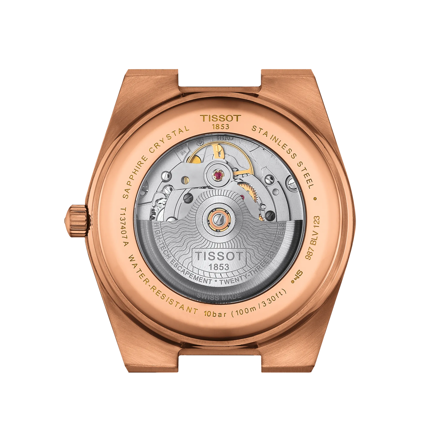 Tissot T137.407.33.041.00 – Automatico Swiss Made, cassa 40mm oro rosa, cinturino intercambiabile