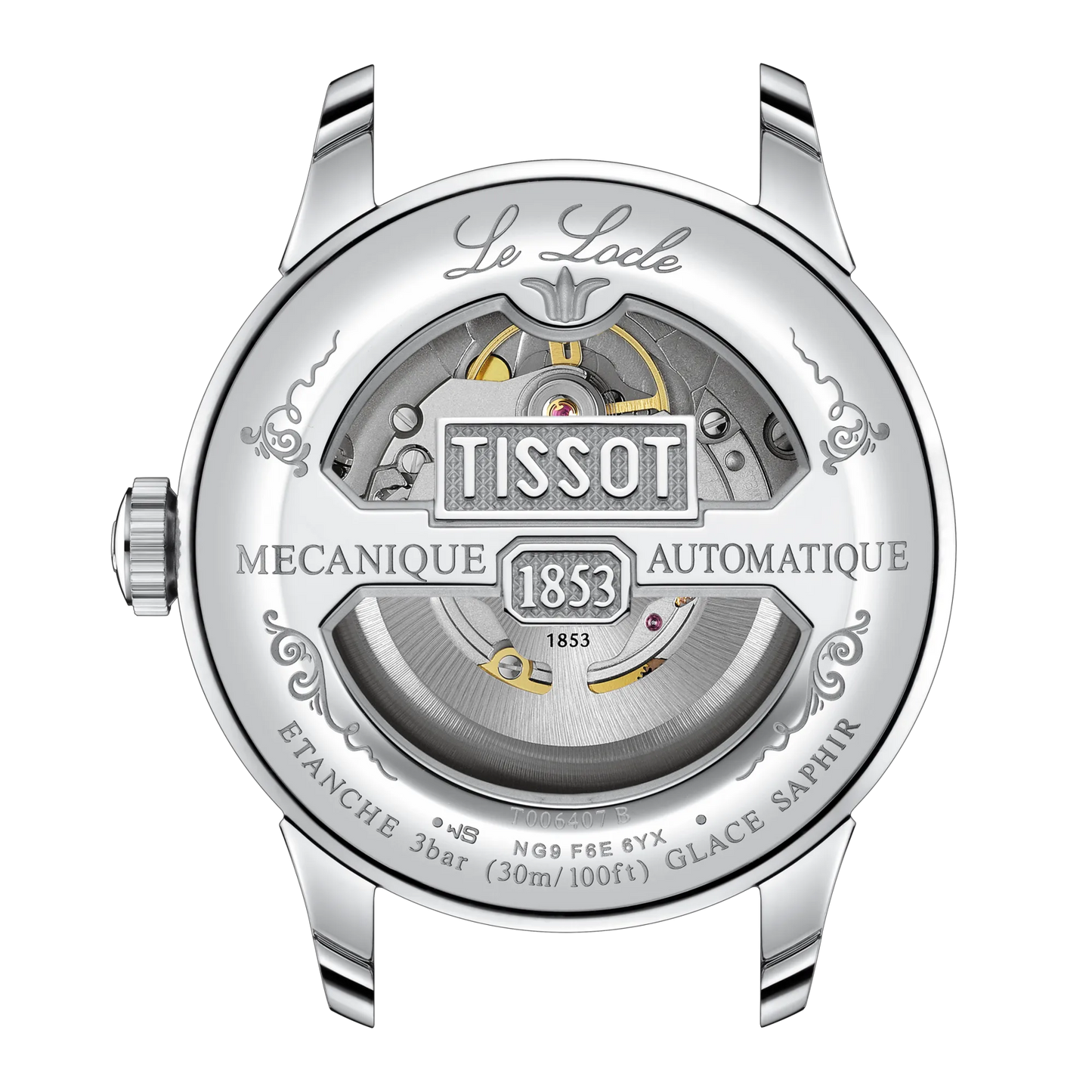 Tissot Le Locle Powermatic 80 – Automatico Swiss Made, nero, 39.3mm – Cod. T006.407.11.053.00