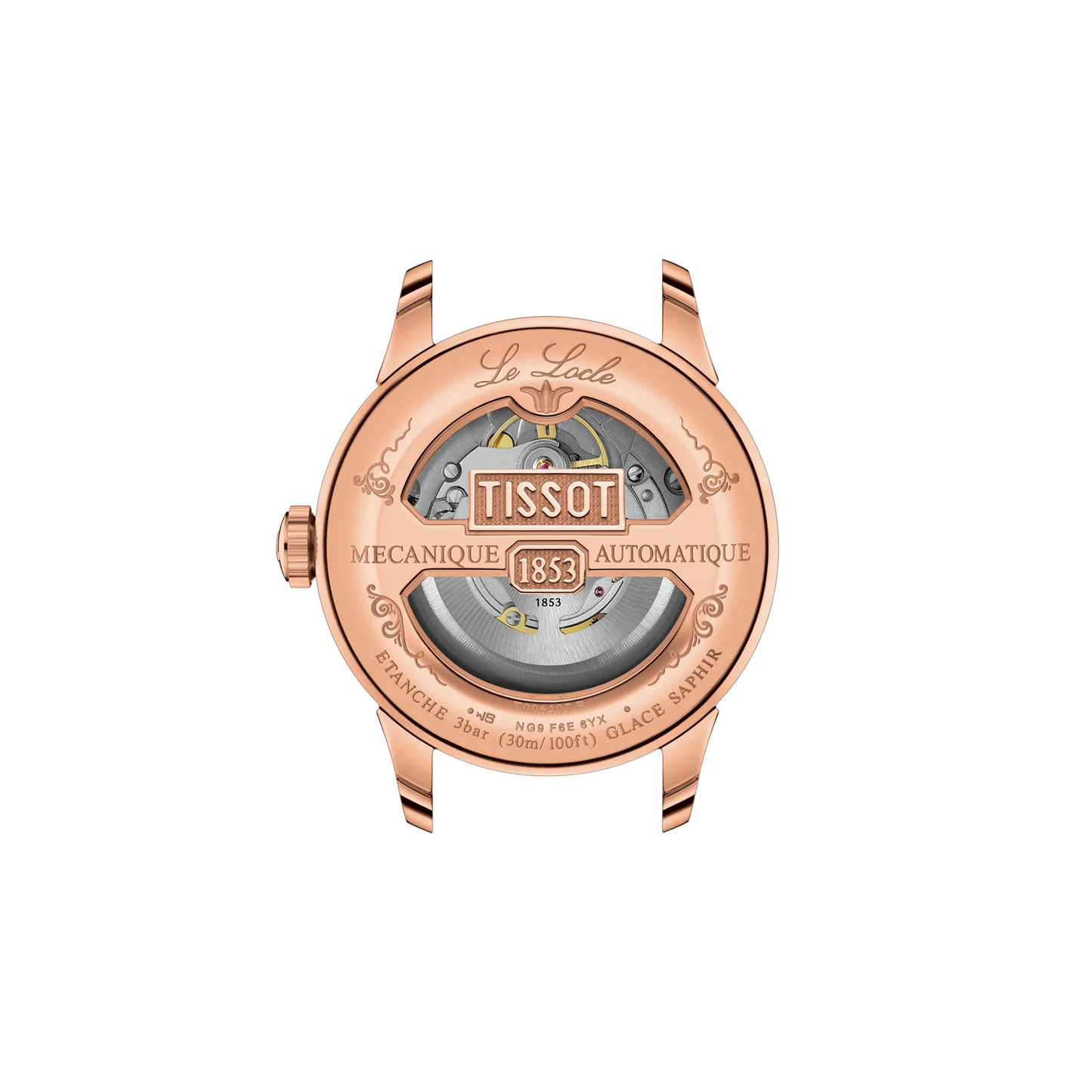 Tissot Le Locle Automatic Swiss Made Nero Oro Rosa 39.3mm Cinturino Pelle – T006.407.36.053.00