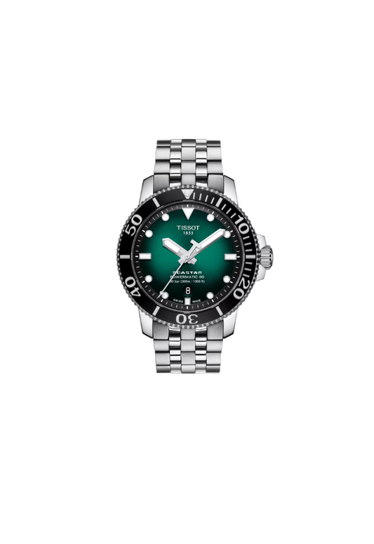 Tissot Seastar 1000 Powermatic 80 – Automatico Swiss Made, verde, 43mm – Cod. T120.407.11.091.01