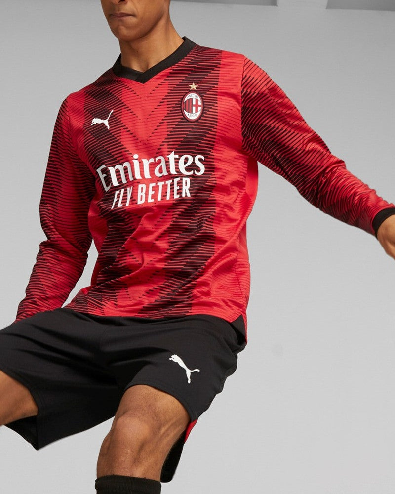 Maglia Calcio Puma AC MIlan Home Maniche Lunghe Long Sleeves 2023/2024