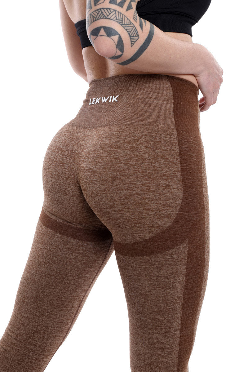 Leggings mocha modello POLLY a vita alta senza cuciture