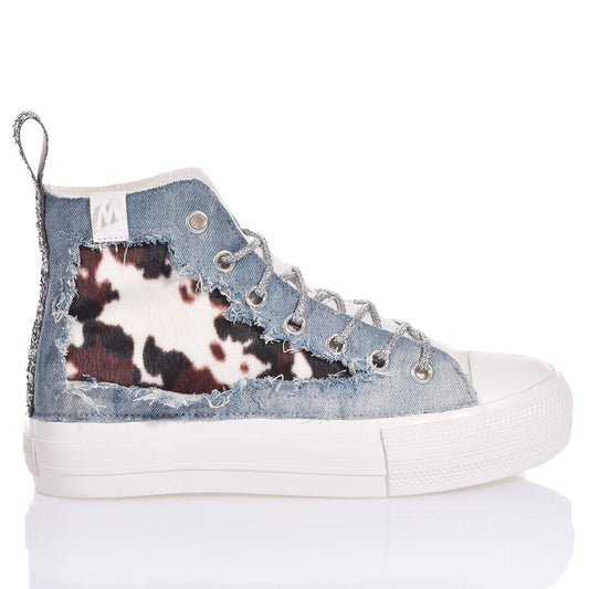Mimanera Airlines Platform Denim Cow
