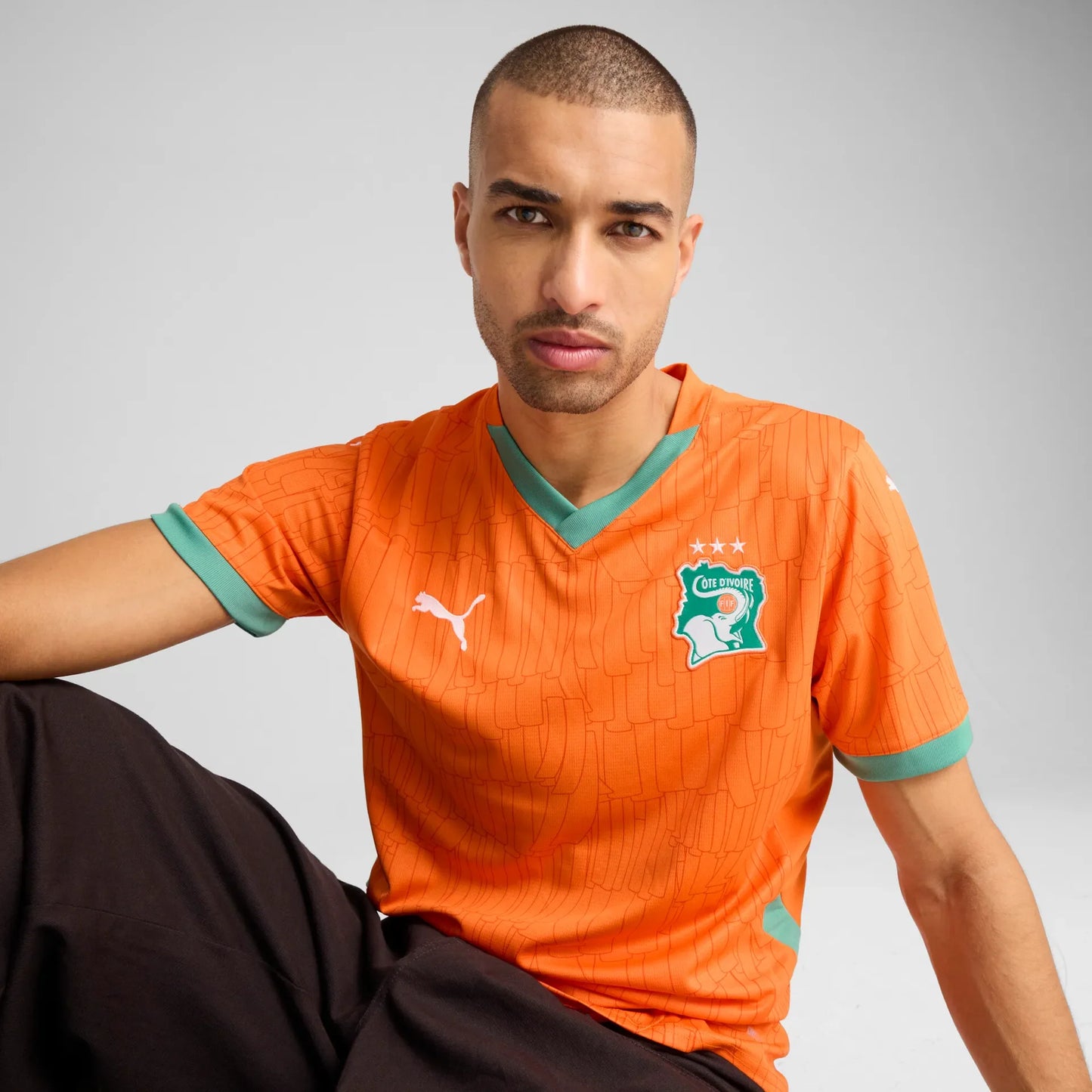 Maglia Calcio Puma FIF Costa d'Avorio 2025 Home Arancione