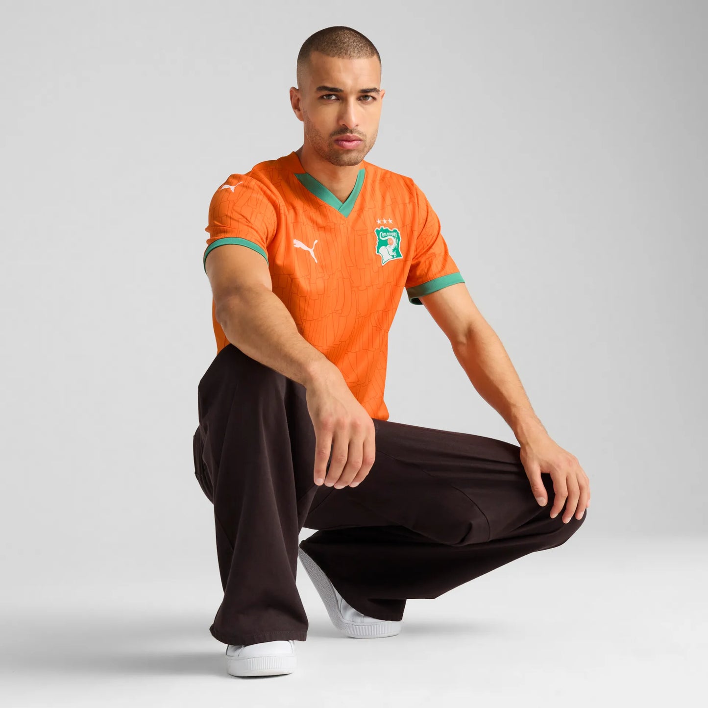 Maglia Calcio Puma FIF Costa d'Avorio 2025 Home Arancione