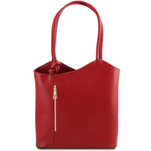 Patty - Borsa donna convertibile a zaino in pelle Saffiano