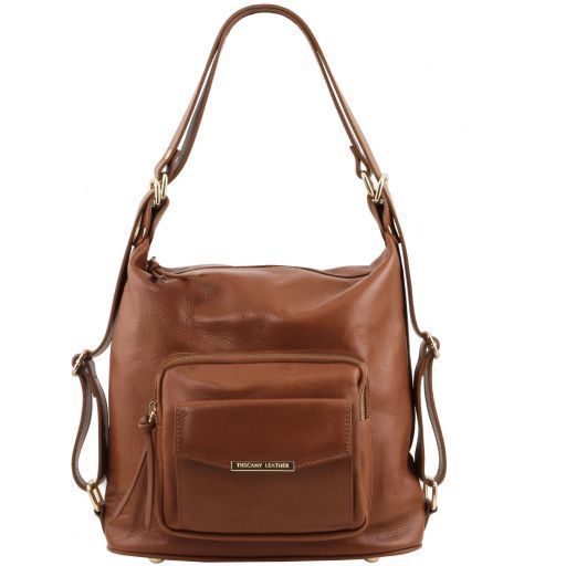 TL Bag - Borsa donna in pelle convertibile a zaino