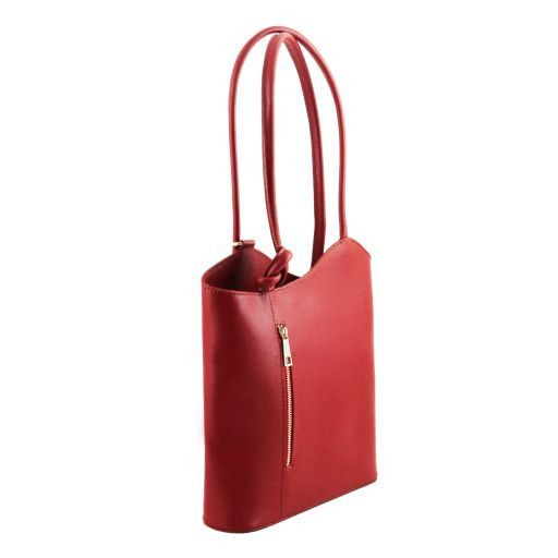 Patty - Borsa donna convertibile a zaino in pelle Saffiano