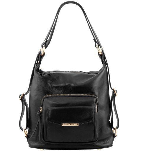 TL Bag - Borsa donna in pelle convertibile a zaino
