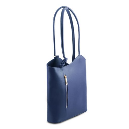 Patty - Borsa donna convertibile a zaino in pelle Saffiano