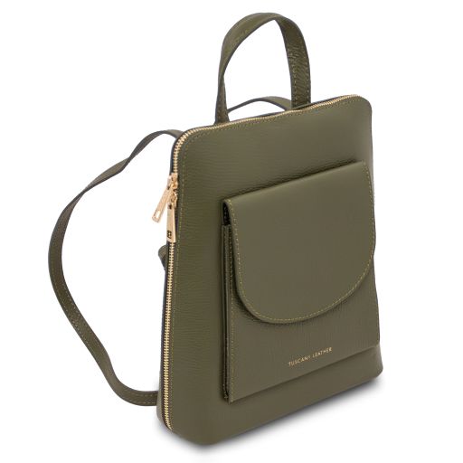 TL Bag - Zaino piccolo da donna in pelle