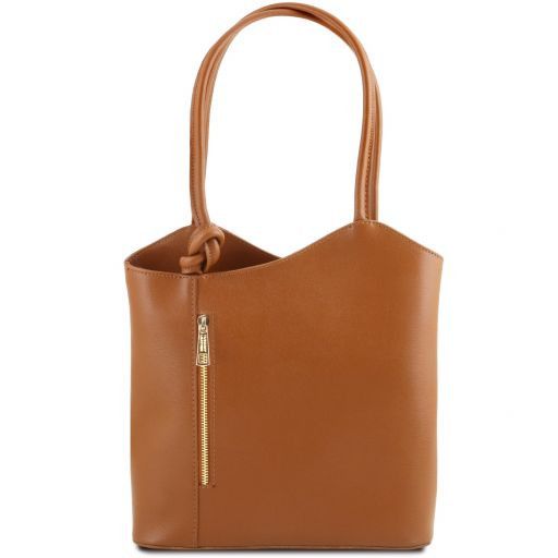 Patty - Borsa donna convertibile a zaino in pelle Saffiano