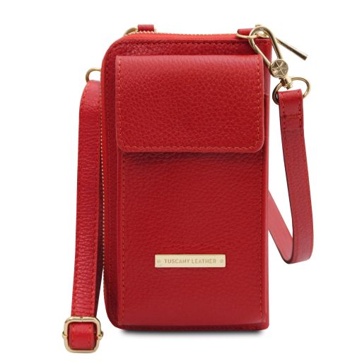 TL Bag - Portafoglio/portacellulare in pelle con tracolla