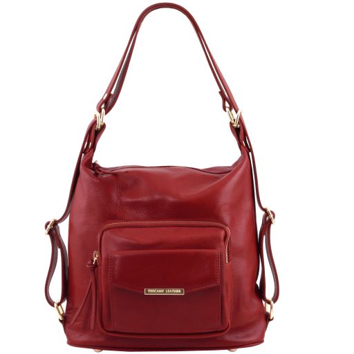 TL Bag - Borsa donna in pelle convertibile a zaino