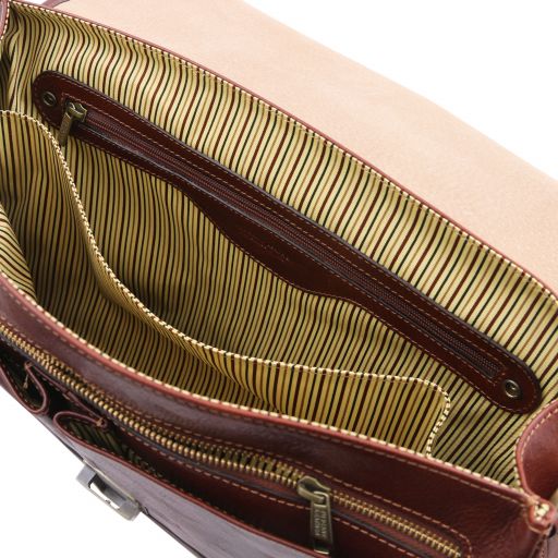 Mantova - Borsa da lavoro TL SMART multiscomparto in pelle con pattella