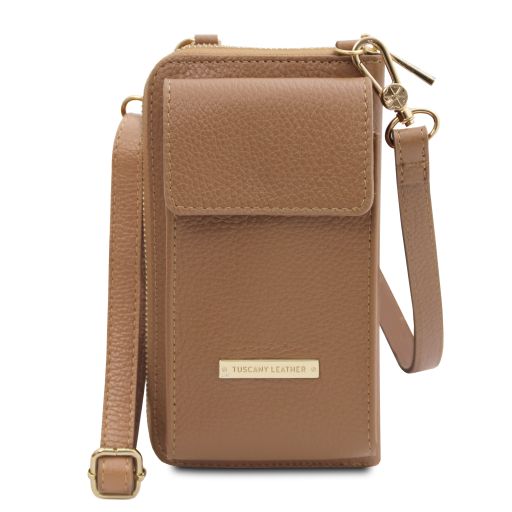 TL Bag - Portafoglio/portacellulare in pelle con tracolla