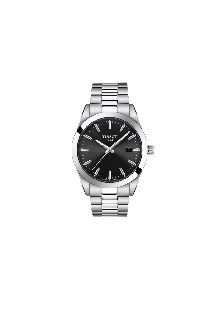 Tissot Gentleman T1274101105100 – Orologio uomo quarzo nero, cassa acciaio 40 mm, vetro zaffiro antigraffio