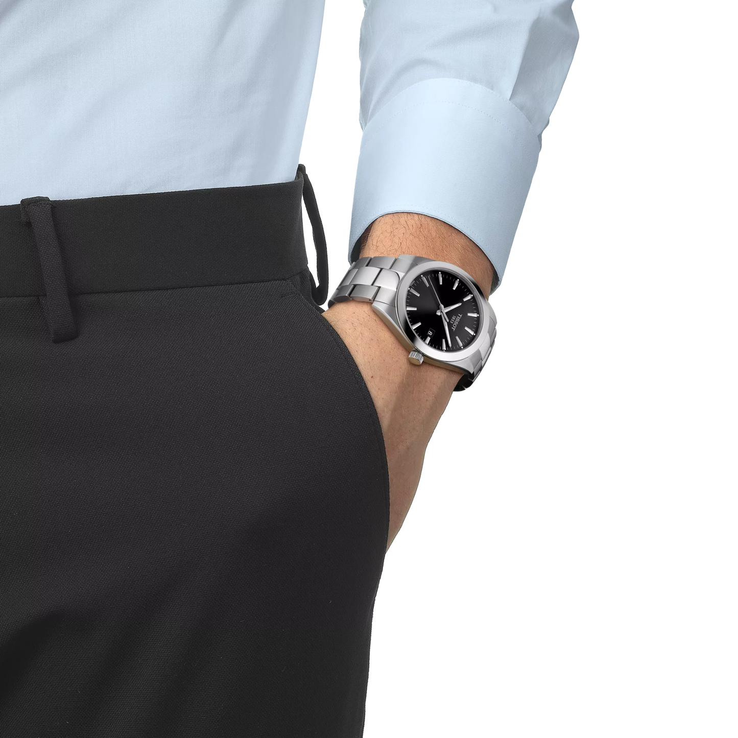 Tissot Gentleman T1274101105100 – Orologio uomo quarzo nero, cassa acciaio 40 mm, vetro zaffiro antigraffio